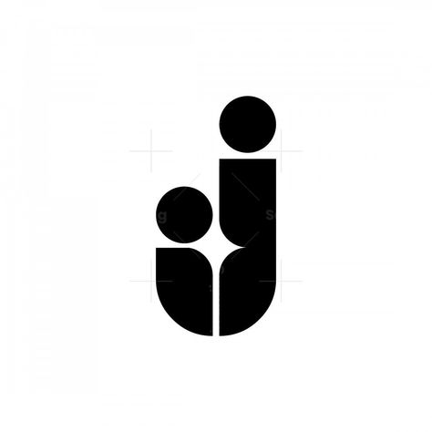 IJ Or JI Letter Logos #logo #business #logodesign #design One Letter Logo Design, Simple Monogram Logo, Logo With People, Logo With Initials, Logos With Letters, I Monogram Logo, Bf Logo Design, Two Letters Logo, Graphic Designer Logos