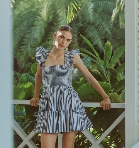 The Charlotte Nap Dress - Navy Stripe - Hill House Home Hill House Nap Dress, Max Volume, Hill House Home, Nap Dress, Mini Pleated Skirt, Pink Duvet Cover, Tier Dress, House Clothes, Hill House