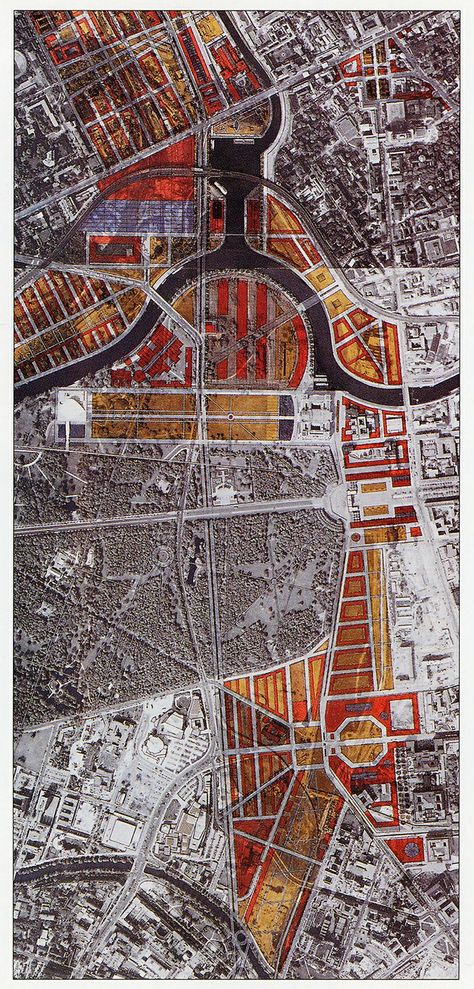 Josef Paul Kleihues. Architectural Design v.61 n.92 1991 Urban Mapping, Berlin Palace, Map Quilt, Urban Analysis, Architecture Mapping, Architecture Graphics, Remote Sensing, Urban Fabric, Diagram Architecture