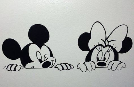 Disney Wall Stickers, Decal Disney, Mickey Tattoo, Disney Wall Decals, Mouse Drawings, Disney Wall Art, Disney Decals, Switch Board, Mouse Tattoos