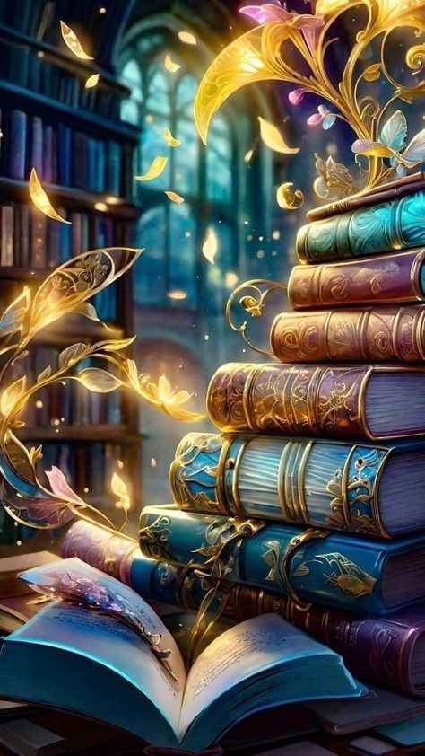 Magical Book, Witchy Wallpaper, Book Wallpaper, Beautiful Books, Fantasy Art Landscapes, Jolie Photo, Pretty Wallpapers Backgrounds, Dreamy Art, Travel Fashion