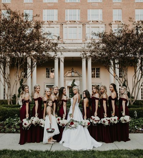 BIRDY GREY 🐥 on Instagram: “Fire 🔥💃🏻🔥 • Featuring our #SpenceDress in Cabernet • 📸: @indieefox 👰🏼: @brottypants #birdyinthewild #BIRDYGREY” Cabernet Bridesmaid Dresses, Grey Weddings, Maroon Bridesmaid, Bridesmaid Dresses Under 100, Grey Bridesmaids, Wedding Ceremony Traditions, Maroon Wedding, Convertible Bridesmaid Dress, Birdy Grey