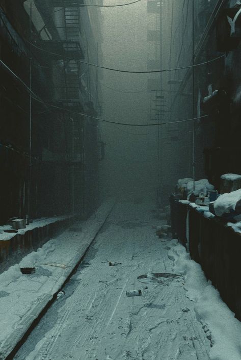 Fog, James O'Brien (Vadim Ignatiev) on ArtStation at https://www.artstation.com/artwork/VqKmb Aesthetics Of Emptiness, 60s Vibes, Apocalypse Aesthetic, Apocalypse Survival, Dark City, Post Apocalypse, Dark Photography, Beautiful Places In The World, 영감을 주는 캐릭터