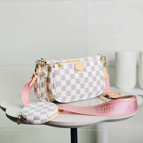 Louis Vuitton Multi Pochette Azure https://luxurydupes.co/product/louis-vuitton-multi-pochette-azure/ Check more at https://luxurydupes.co/product/louis-vuitton-multi-pochette-azure/ Luxurious Shopping, Lv Multi Pochette, Louis Vuitton Multi Pochette, Gold Rush, Girls Bags, Designer Bags, Pink Bag, Elegant Woman, Louis Vuitton Damier