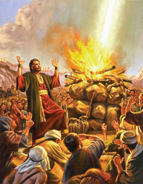 Old Testament 4, Lesson 4: Elijah and the Prophets of Baal - Seeds of Faith Podcast Elijah Bible Pictures, Prophet Elijah Art, Elijah And The Prophets Of Baal, Elijah Prophet, Elijah The Prophet, Elijah Bible, Prophet Abraham, Christian Photography, Biblical Artwork