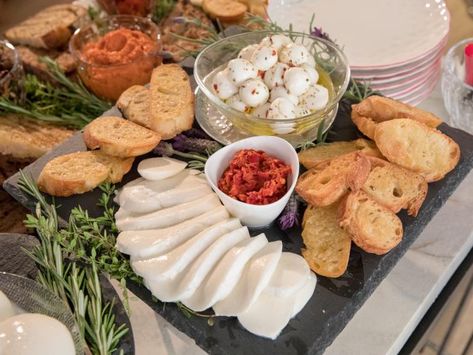 Appetizers And Dips, Mozzarella Bar, Giada Recipes, Piquillo Peppers, Grilled Bread, Recipes Appetizers, Bar Recipe, Giada De Laurentiis, Fresh Oregano