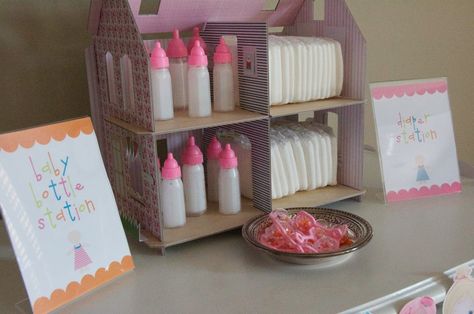 We had Sydney's party on Saturday.  It was such a fun party to plan.  She loves babies - we knew that had to be the theme.         Ashley t... Baby Doll Party, Doll Tea Party, Dolls Ideas, Doll Party, Happy Birthday To Us, Baby Birthday Party, Baby Alive, Third Birthday