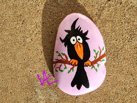 Rock Painting Ideas Birds, Bird Painted Rocks Ideas, Robin Rock Painting, Bluebird Rock Painting, Bird Rocks Painted Stones, Rock Garden Design, Rock Sculpture, Painted Rock Animals, Decorated Flower Pots