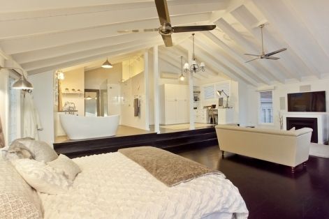 Balgowlah parents retreat Gorgeous - love it!!! Parent Retreat Ideas Master Bedrooms, Parents Retreat Master Suite, Attic Retreat, Parent Retreat, Dream House Pantry, Dream House Bedroom Master, Retreat Bedroom, Parents Retreat, Attic Conversions