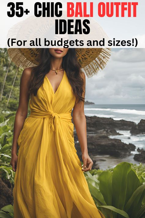 35+ Best Bali Outfit Ideas For Summer Resortwear Aesthetic, Bali Wedding Guest Outfit, Travel Light Outfits, Vacation Dinner Outfit, Outfits For Long Flights, Bali Outfit Ideas, Bangkok Outfit, Best Travel Outfits For Women, Stylish Travel Outfit