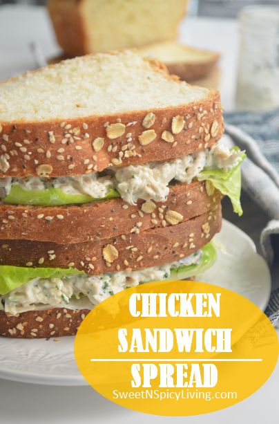 Chicken Sandwich Filling, Chicken Sandwich Spread, Chicken Spread, Chicken Potato Salad, Sandwich Inspiration, Sandwich Spread Recipes, Spicy Sandwich, Walnut Chicken, My Favorite Food