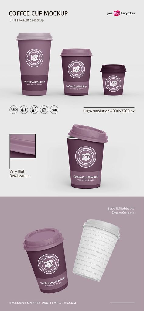 Pudding Packaging, Coffee Cup Template, Cup Printing, Coffee Mockup, Cup Template, Coffee Cup Mockup, Custom Coffee Cup, Mockup Template Free, Can Mockup