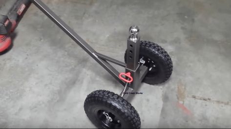 Tow Dolly, Diy Trailer, Homemade Trailer, Trailer Dolly, Trailer Diy, Off Road Trailer, Metal Working Projects, Utility Trailer, Diy Car