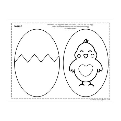 Hatching Chick Easter Egg Craft - Raising Hooks Egg Craft, Hatching Chicks, K Crafts, Easter Specials, Cracked Egg, Easter Egg Crafts, About Easter, Egg Crafts, Easter Chicks