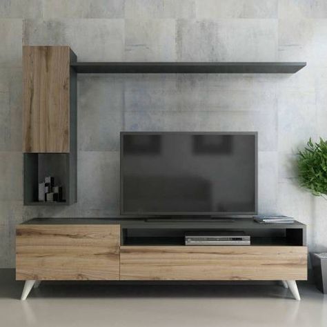 Minimal Tv Wall, Tv Shelf Design, Living Room Tv Cabinet Designs, Mesa Tv, Cinema Hall, Tv Unit Design Modern, Retail Store Interior Design, Tv Cabinet Design, Living Room Tv Unit Designs