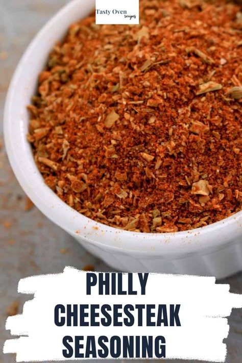 Philly Cheesesteaks are made with sliced steak tossed with a seasoning blend of flavorful and delicious herbs and spices. This Philly Cheesesteak Seasoning creates the best sandwiches that taste like they're straight out of your favorite Philadelphia deli! Philly Cheese Steak Seasoning Meat, Spicy Philly Cheese Steak, Philly Cheesesteak Seasoning Recipe, Philly Steak Seasoning, Philly Steak Seasoning Recipe, Seasoning For Philly Cheese Steak Meat, Cheesesteak Seasoning Recipe, Philly Cheese Steak Seasoning Recipe, Philly Cheese Steak Marinade