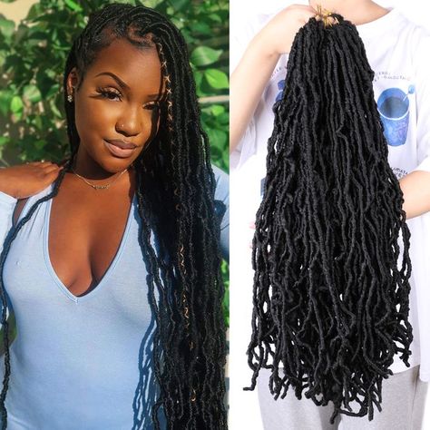 faux locs ,soft locs,faux locs crochet hair Soft Locs Crochet Braids, Crochet Hair Curly, Soft Locs Crochet, Curly Dreadlocks, Faux Locs Crochet, Faux Locks, Soft Locs, Locs Crochet, Curly Waves