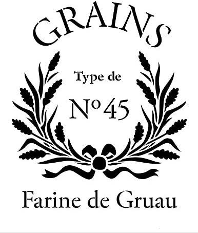 Amazon.com: Farine De Gruau Stencil by StudioR12 | French Grains Word Art - Reusable Mylar Template | Painting Chalk Mixed Media | Use for Wall Art DIY Home Decor - STCL1427_1 | Multiple Sizes Avail (8.5" x 11") Colonial Farmhouse Decor, French Stencil, Stenciled Pillows, Chalk Furniture, Word Stencils, Pillows Diy, Language Quotes, Tutorials Diy, Stencil Furniture