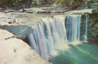 vintage travel postcard of Cumberland Falls State Park, Kentucky Cumberland Falls Kentucky, Fort Knox Kentucky, Corbin Kentucky, Richmond Kentucky, Kentucky Vacation, Cumberland Falls, Vintage Postcards Travel, Kentucky State, Vacation Goals