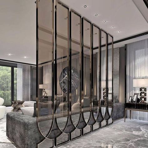 home partition wall ideas partition wall ideas for living room partition wall bedroom ideas Glass Partition Designs, Modern Partition, Modern Partition Walls, Partition Ideas, Glass Partition Wall, Painted Living Room Furniture, Wall Partition Design, Living Room Wall Designs, Divider Design