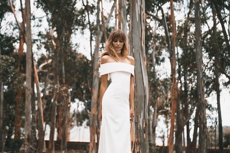 Genesis Collection 2018 - Vagabond Bridal - Wedding and Bridal Wear Vagabond Bridal, Backless Mermaid Dress, Modern Wedding Gown, Contemporary Bridal, Crepe Wedding Dress, Silk And Lace, Fit And Flare Skirt, The Modern Bride, Lace Wedding Dresses