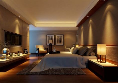 17 Majestic Bedroom Lighting Designs That Everyone Should See Romantic Bedroom Lighting, Bedroom Lighting Design, Modern Bedroom Lighting, Stylish Bedroom Design, Warm Bedroom, Romantic Bedroom, Bedroom Paint Colors, Stylish Bedroom, Contemporary Bedroom