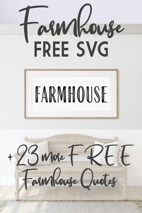 Free Svg Files For Cricut Farmhouse, Free Farmhouse Fonts For Cricut, Farmhouse Cricut Ideas, Free Svg Stencil Files For Cricut, Farmhouse Svg Files Free, Farmhouse Cricut Projects, Diy Farmhouse Sign Ideas, Cricut Farmhouse Signs, Country Svg Free