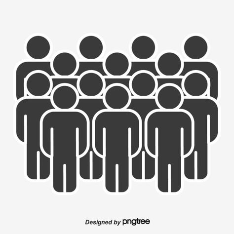 People Character, Black And White Building, Character Icon, People Png, People Crowd, Black And White People, Black Figure, People Icon, Simple Icon