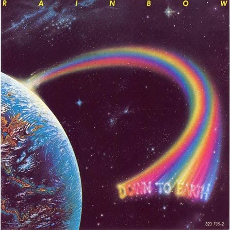 Rainbow - Down To Earth 블로그 배경, Aesthetic Space, Pochette Album, Rainbow Aesthetic, + Core + Aesthetic, Art Collage Wall, Down To Earth, Picture Collage, Retro Futurism