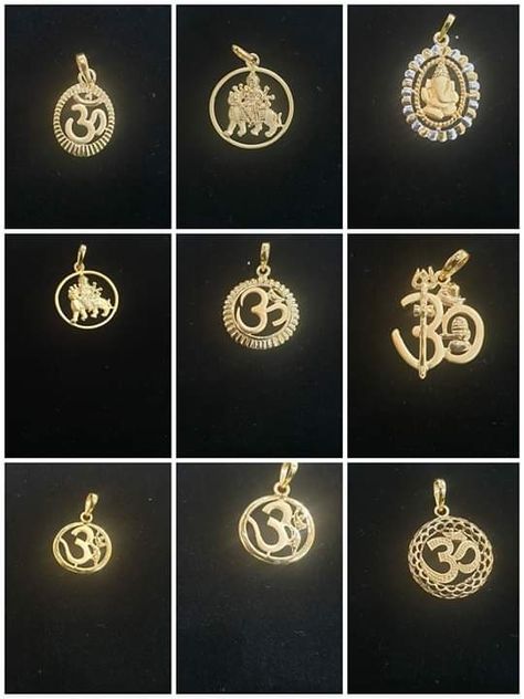 Om Locket Gold, God Pandent, Om Locket, Gold Lockets, Shiva Meditation, Beautiful Pendants, Locket Design, Gold Pendent, Gold Jewelry Outfits