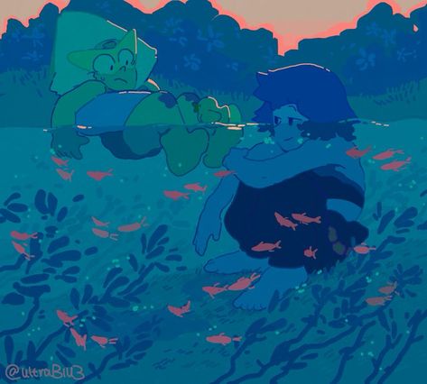 Media Tweets by ultra蓝 (@ultraB1U3) / Twitter Steven Universe Lapidot, Lapis Lazuli Steven Universe, Lapis And Peridot, Peridot Steven Universe, Steven Universe Fanart, Universe Art, Space Rock, Black Bird, Steven Universe