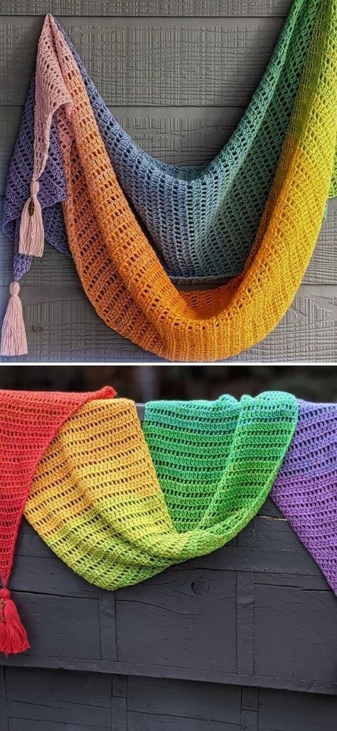 Lovely Feminine Spring Crochet Shawls.This beautiful crochet wrap in the pictures below is absolutely perfect for using fingering weight yarn!  #freecrochetpattern #shawl #wrap Crochet Wraps And Shawls, Crochet Fingering Weight Yarn Pattern, Dk Weight Crochet Patterns Free, 3 Weight Yarn Crochet Pattern, Sport Weight Yarn Crochet Patterns, Free Crochet Wrap Patterns, Super Fine Yarn Crochet Pattern, Fingering Yarn Crochet Patterns, Crochet One Skein Projects