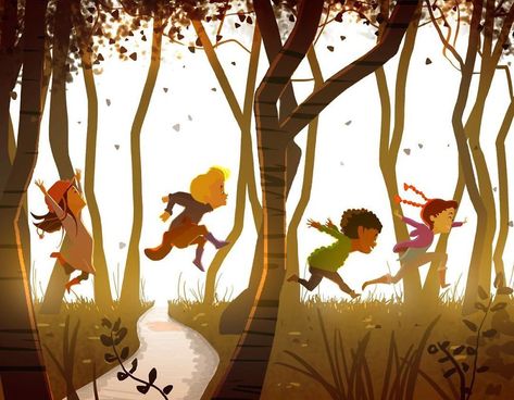 Childhood Illustrations.  Such completely free and happy children.  The way it should be. Tadahiro Uesugi, Memory Illustration, Pascal Campion, Life Pics, Story Books Illustrations, Illustration Art Kids, Picture Books Illustration, Childrens Books Illustrations, Book Illustration Art