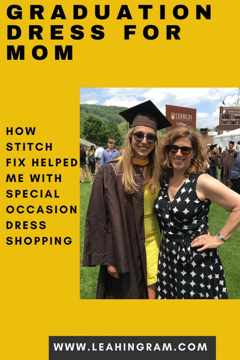 If you're looking for a college graduation dress for mom, this blog post provides ideas based on my own experience using online stylist Stitch Fix to get a classy university outfit for my daughter's graduation. Stitch Fix also offers plus size options. Overall, these ideas can help for a graduation dress for spring, summer, winter or fall. #graduationdress #graduationdressideas #graduationdressformom #graduationdresscollegeplussize #stitchfix Graduation Dress College Plus Size, Mom Graduation Outfit, Dresses To Wear To Graduation, Graduation Outfits For Mothers, College Graduation Dress, Graduation Dress For Mom, Graduation Outfits For Women, Graduation Guest Outfit, Graduation Outfit College