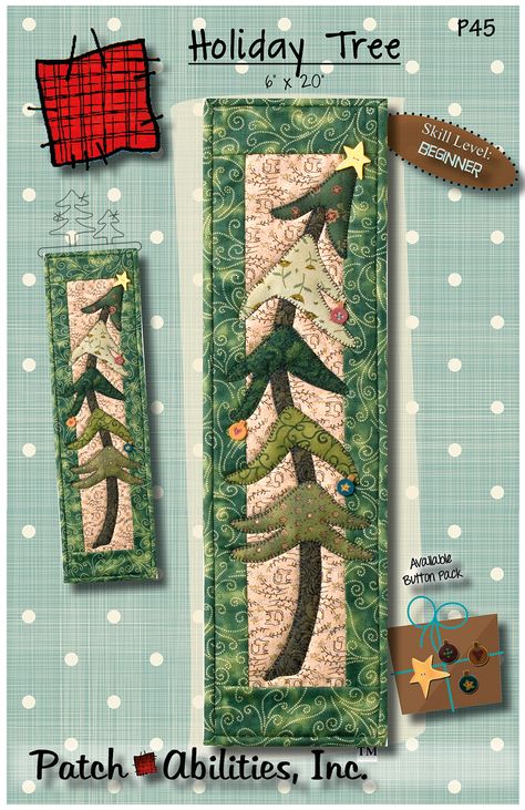 Scream Christmas, Tree Quilt Pattern, Christmas Tree Quilt, Quilt Applique, Vintage Style Christmas, Beginner Quilt, Stash Buster, Christmas Applique, Bird Quilt