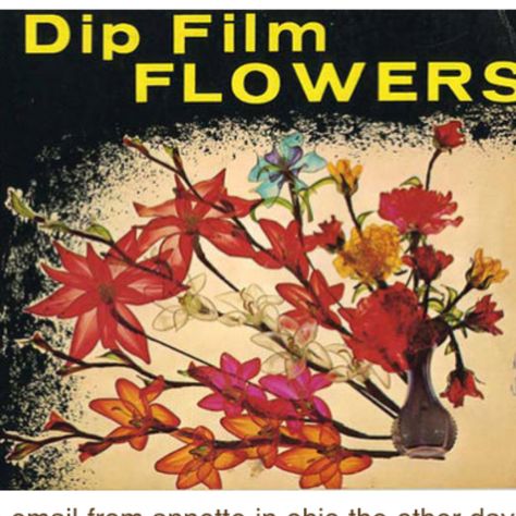 Dip Film Flowers- remember these?  Dip wired shape petals in different colors of liquid, let dry then group petals together to make a flower. Great 70's toy/craft. Resin Wire Flowers, Dip Resin, 70s Memories, 80s Memories, Flowers Ornaments, 70s Girl, Resin Angels, Childhood Things, 70s Toys