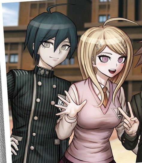 Saimatsu Official Art, Kaede And Shuichi Official Art, Danganronpa Kaede X Shuichi, Kaede Akamatsu Official Art, Saimatsu Fanart, Saimatsu Matching Icons, Shuichi And Kaede, Kaede And Shuichi, Kaede X Shuichi