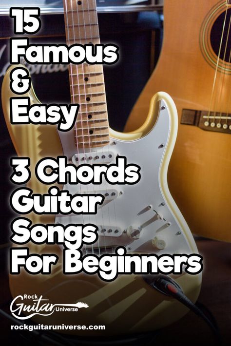 3 Chord Songs Guitar, Easy Guitar Songs For Beginners Chords, Beginner Guitar Chords, Easy Guitar Songs For Beginners, Learn Guitar Songs, Chords Guitar, Guitar Songs For Beginners, Famous Songs, Guitar Cord