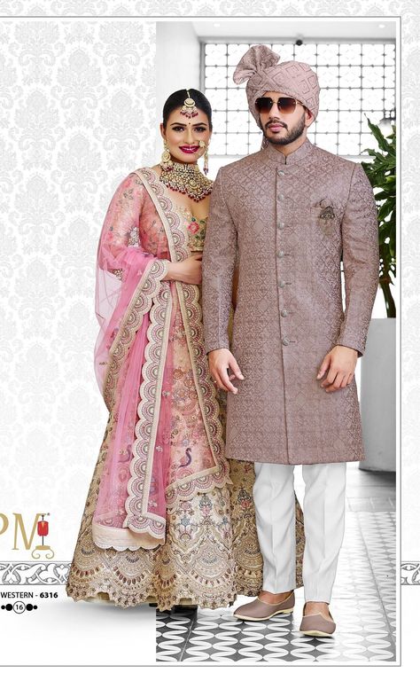 Sherwaniformen New Ethnic Collection of Indian Fading Pink Sherwani Set Wedding Self Designer Indowestern Sherwani for man. by Sherwaniformen on Etsy Pink Sherwani, Indowestern Sherwani, Mens Wedding Suits, Sherwani For Men, Wedding Sherwani, Style Pant, Wedding Suits Men, Pink Fabric, Wedding Men