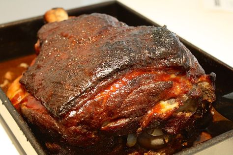 Oven-Barbecue Pulled Pork Shoulder | The Hungry Hutch Pork Shoulder Oven, Pork Shoulder Recipes Oven, Baked Pulled Pork, Bbq Pork Shoulder, Pork Shoulder Picnic, Recipe For Pulled Pork, Oven Roasted Pulled Pork, Asian Pork Recipes, Pulled Pork Oven