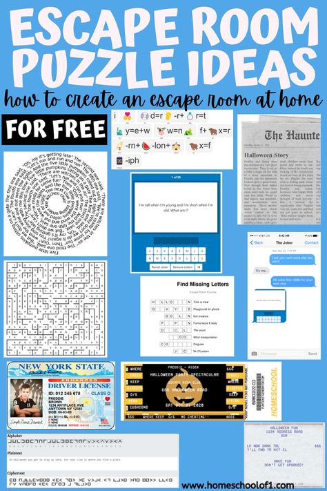 Scavenger Hunt Fundraiser Ideas, Puzzles For Escape Rooms, Escape Room Clues Ideas, At Home Escape Room For Kids, Diy Escape Room For Teens, Free Escape Room Printable For Kids, Escape Room Puzzles For Teens, Diy Escape Room For Adults, Escape Room Puzzles For Kids