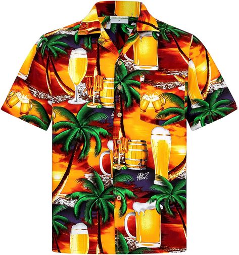 Chemise Hawaïenne Homme | Coton | S – 8XL | Rouge | Plage | Paumes | Bière | Paradis | Hawaii | Manches Courtes | Poche de Poitrine | Hommes | Aloha: Amazon.fr: Vêtements et accessoires Cocktails Classic, Tropical Fashion, Beer Cocktails, Tropical Shirts, Top Secret, Mens Hawaiian Shirts, Aloha Shirt, Hawaii Shirt, Hawaiian Shirts