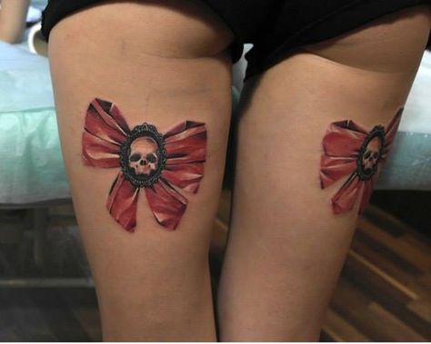 Leg bows with skull inserts Skull Bow Tattoo, Bow Tattoos, Draw Tattoo, Girl Power Tattoo, Tattoo Time, Octopus Tattoos, Girls With Tattoos, Bow Tattoo, Octopus Tattoo