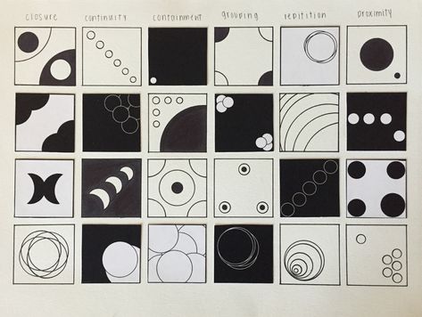 Design Principles Repetition, Gestalt Proximity Examples, Gestalt Law Of Proximity Examples, Gestalt Theory Design, Gestalts Law, Common Region Gestalt Design, Continuation Gestalt Design, Gestalt Principles Examples Proximity, Scale Design Principle