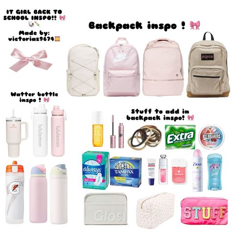 Back to School Emergency Kit for High School Freshmen https://whispers-in-the-wind.com/back-to-school-bag-essentials-you-didnt-know-you-needed-but-totally-do/?10-must-have-road-trip-essentials-for-your-next-adventure Grade 8 Back To School Supplies, Back To School Outfits With Backpack, Backpack Packing List School, Backpacks For Back To School, Good Backpacks For High School, Back To School Clothing Essentials, What’s In My Backpack Back To School, Backpacks For High School Aesthetic, Cute Back To School Backpack