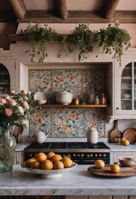 43 Aesthetic Kitchen Ideas to Transform Your Space 13 Kitchen Interior Spanish, Mediterranean Aesthetic Kitchen, Italian Cottage Decor, Italian Villa Aesthetic Kitchen, Italy Kitchen Aesthetic, Old World Italian Kitchen, Italian House Kitchen, Italy Inspired Home Decor, Italian Themed House