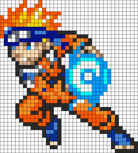 Naruto Perler Bead Pattern / Bead Sprite Naruto Bead Pattern, Anime Sprites, Naruto Perler Beads, Naruto Perler, Pixel Art Manga, Grille Pixel Art, Pixel Art Minecraft, Image Pixel Art, Modele Pixel Art