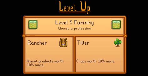 Professions in Stardew Valley Stardew Valley Skills, Stardew Valley Professions, Stardew Valley Tips, Stardew Valley, Career Path, Money Maker, Professions, Level Up, Book Quotes