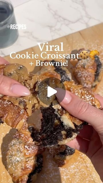 Viral Croissant, Cookie Croissant, Chefs Kiss, Food Trends, Chocolate Chip Cookie, Sweet Treat, Tag Someone, Chocolate Chip Cookies, Brownies