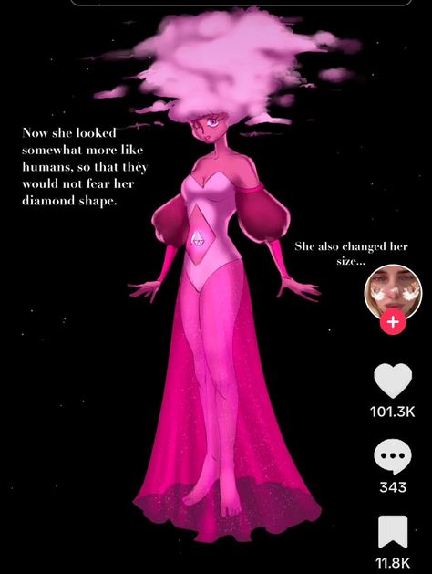 Human Pink Diamond, Pink Diamond Steven Universe Redesign, Pink Diamond Redesign, Diamond Steven Universe, Diamond Authority, Pink Diamond Steven Universe, Pink Diamond, Steven Universe, Aesthetic Art